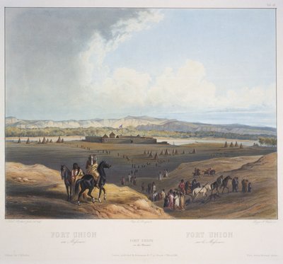 Fuerte Unión en el Missouri de Karl Bodmer
